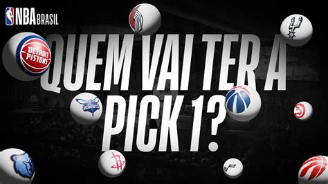 Quem Tem A PRIMEIRA ESCOLHA DO DRAFT Ao Vivo Loteria NBA DRAFT 2024