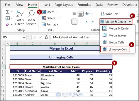 How To Merge Find And Unmerge In Excel 9 Methods ExcelDemy