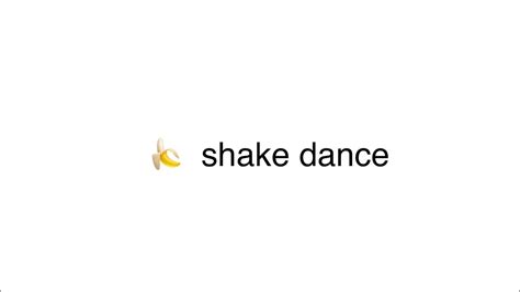 Cute Banana Shake Dance Youtube