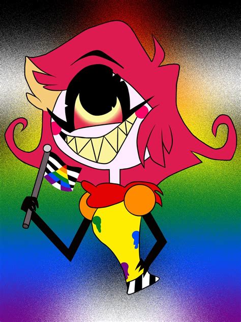 Acesexual Flag Alastor Sticker Etsy