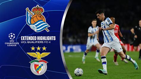 Real Sociedad Vs Benfica Extended Highlights Ucl Group Stage Md