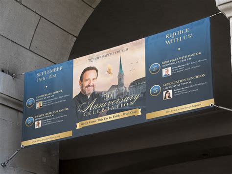 Church Anniversary Banner Template, Canva Template :: Behance