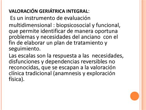 SOLUTION Componentes De La Valoraci N Integral Del Adulto Mayor