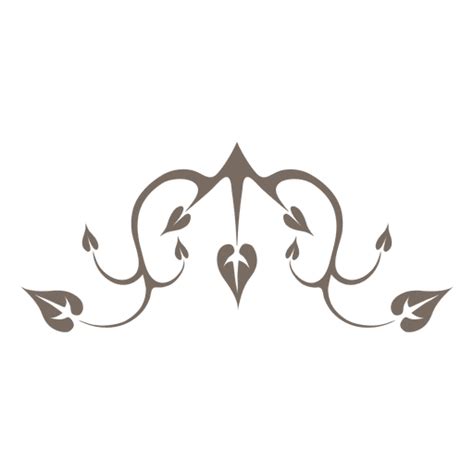 Canto Floral Ornamentado Baixar Png Svg Transparente