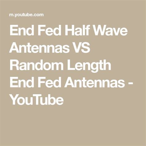 End Fed Half Wave Antennas Vs Random Length End Fed Antennas Youtube