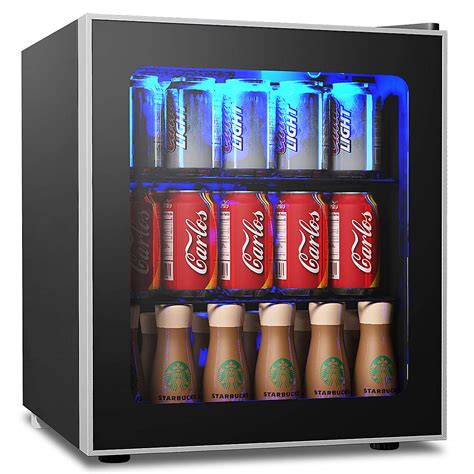 Costway Beverage Refrigerator Cooler 60 Cans Capacity Mini Drink