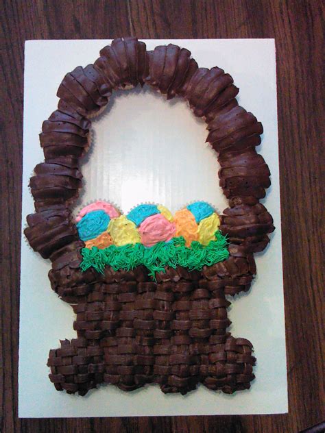 Easter Basket Cupcake Cake Cupcake Cakes Holiday Cupcakes Pull