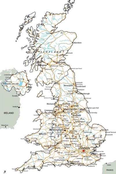 100000 Road Map Britain Vector Images Depositphotos