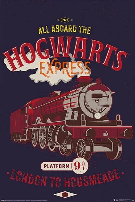 Plakát Harry Potter Hogwarts Express Obraz na zeď 3 1 zdarma