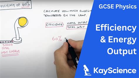 Calculating Efficiency Energy Output Gcse Physics Kayscience