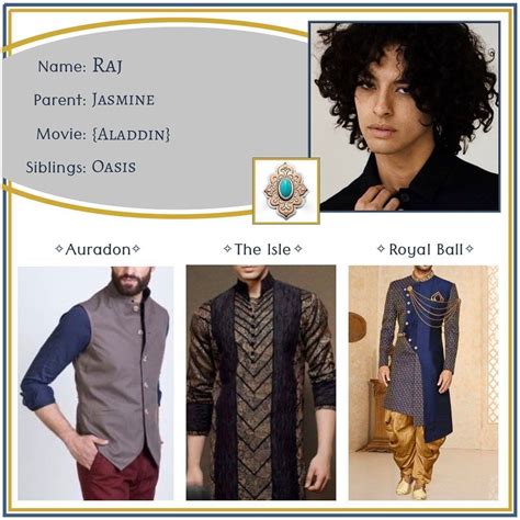 Descendants OCs on Instagram: “Raj Son of Jasmine