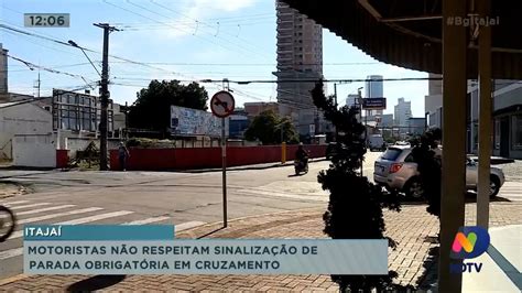 Motoristas N O Respeitam Sinaliza O De Parada Obrigat Ria Em