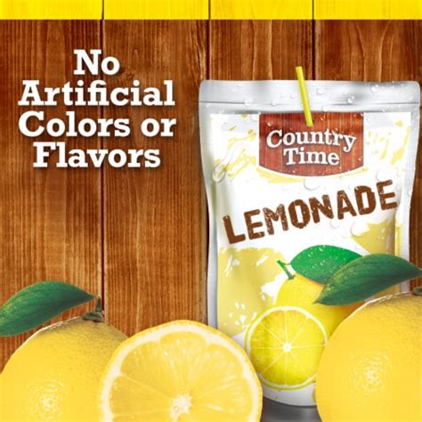 Country Time Lemonade Ready To Drink Flavored Drink Pouches Fl Oz