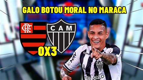 GALO VIROU UM TIMAÇO nas MÃOS do FELIPÃO ATLÉTICO MG 3X0 FLAMENGO