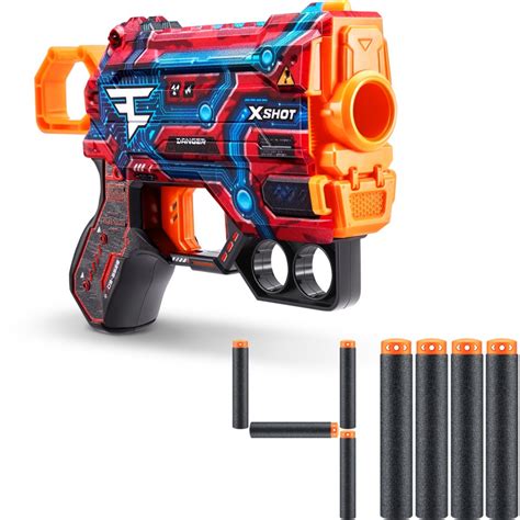 Zuru X Shot Skins FaZe Clan Menace Mystery 4 Form Dart Blaster BIG W