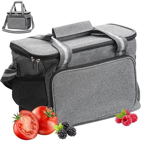 Sac Isotherme Repas 15L Glacière Souple Isotherme Sac Picnic Pliable