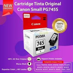 Jual Cartridge Tinta Canon PG 745s 745s 745 Small Printer PIXMA Black