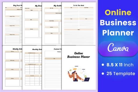 Online Business Planner Canva Interior Graphic By Munjixpro Creative