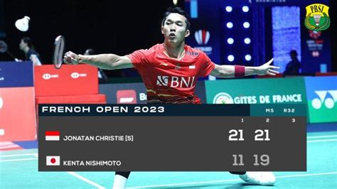 Hasil French Open Ahsan Hendra Fajar Rian Jonatan Christie