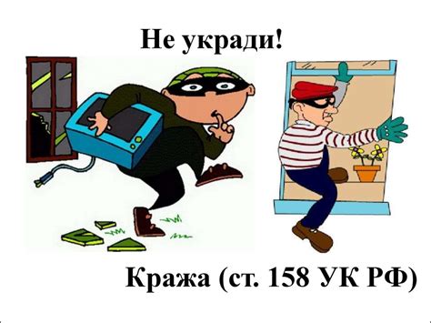 Кража (ст. 158 УК РФ) - презентация онлайн