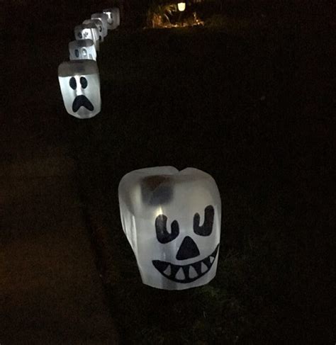 Milk Jug Ghosts | Dollar Store Halloween Decoration | Easy Halloween