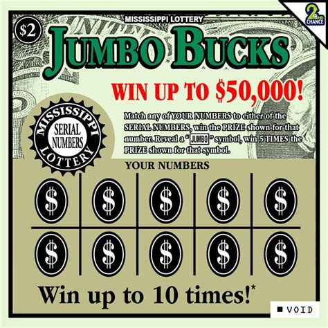 Jumbo Bucks Mississippi Lottery