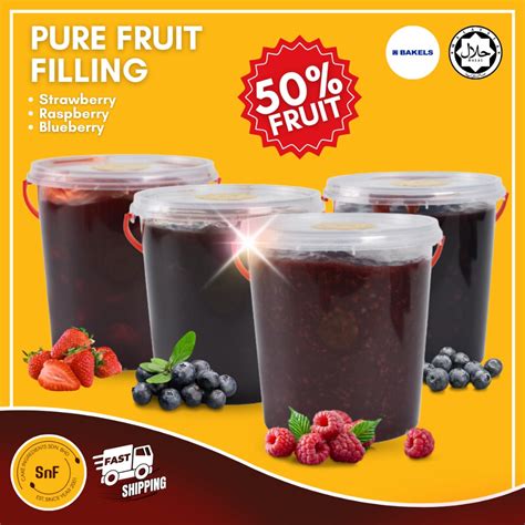 Bakels Pure Fruit Filling Fruit Filling Buah Buahan Topping Filling