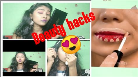 Testing Out Viral Makeup Hacks By 5 Minute Crafts 😍 Makeup Hacks ️