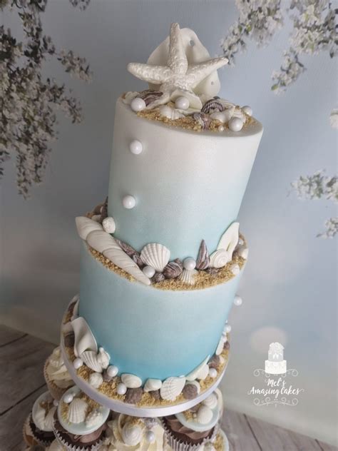 Sea Shells Wedding Cake Mels Amazing Cakes