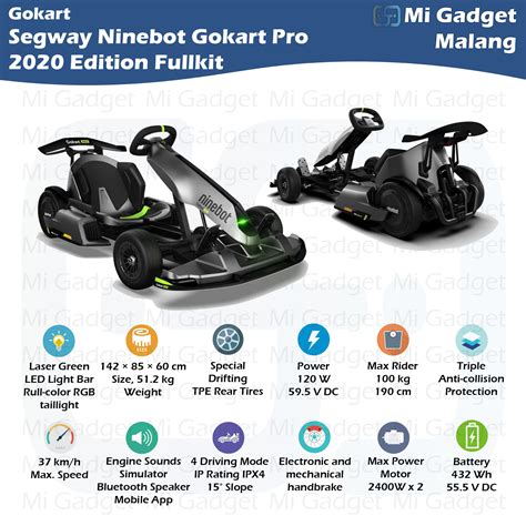 Harga Gokart Racing Segway Ninebot Gokart Pro Mi Gadget Malang