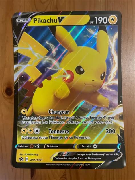 Carte Pok Mon Pikachu V Swsh Jumbo Fr Neuf Eur Picclick Fr