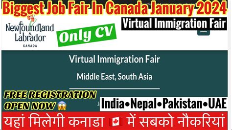 Job Fair In Canada Newfoundland And Labrador Virtual Immigration Fair