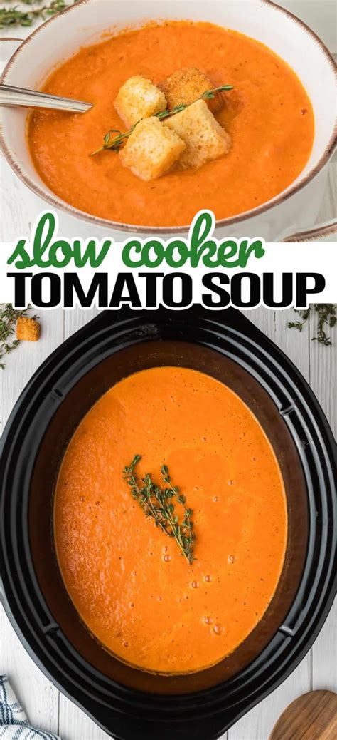 Classic Slow Cooker Tomato Soup Artofit