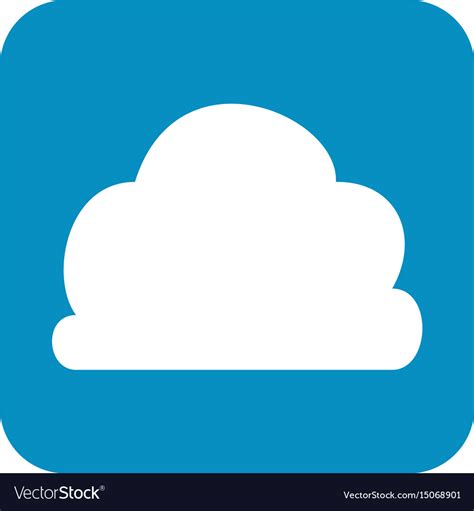 Cloud weather symbol Royalty Free Vector Image