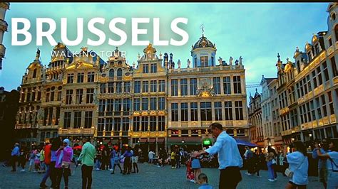 Brussels Belgium Evening Walk Walking Tour In 4k Sept 2022 YouTube