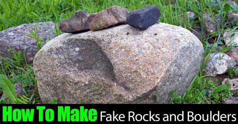 How To Make Fake Landscape Rocks And Boulders