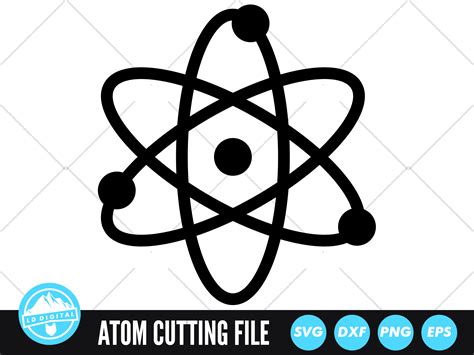 Atom Svg Files Atomic Cut Files Science Vector Files Atom Vector