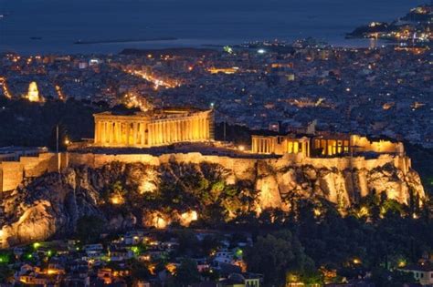 Parthenon Greece Night