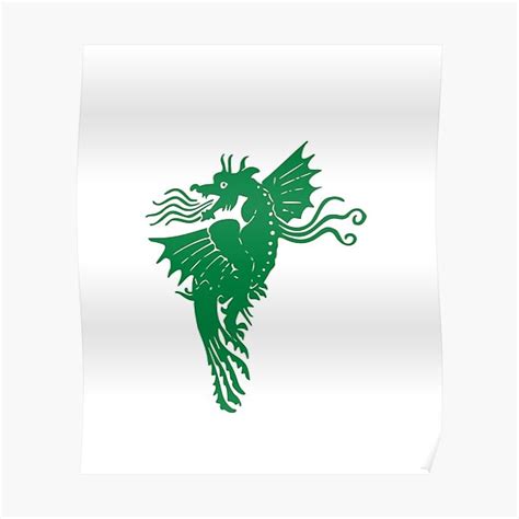 "GREEN DRAGON " Poster for Sale by zeeezoom | Redbubble