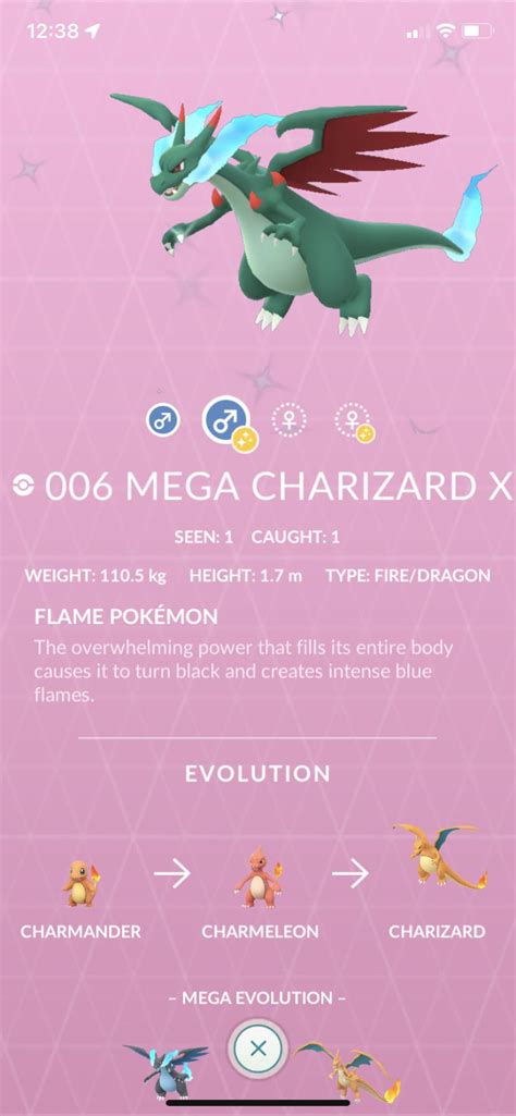 Pokemon Charizard Mega Evolution Shiny