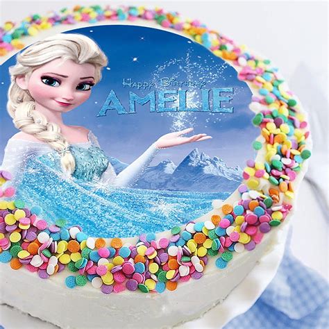 Frozen Custom Edible Cake Topper Edible Cake Topper Cake Topper