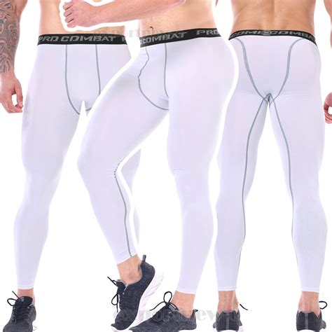 Mens Compression Pants Base Layer Long Tight Leggings Pants Gym Workout