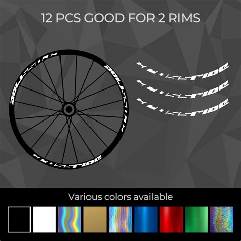 Mavic Crossride Mtb Or Pcs Holographic Wheel Rim Sticker Decal