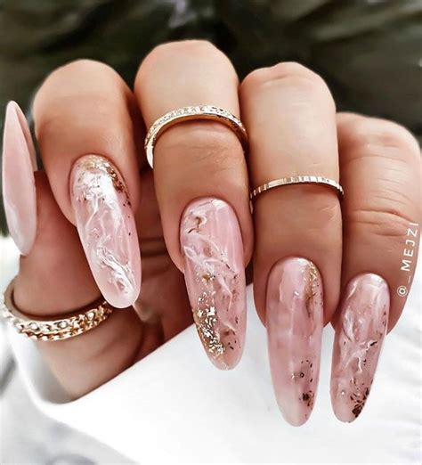 Most Beautiful Nail Designs You Will Love To Wear In 2021 Pink Marble Nails With Subtle