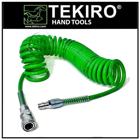 Jual TEKIRO Selang Spiral Kompresor 6 Meter Recoil Hose Selang Ulir