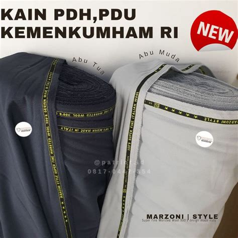 Jual KAIN SERAGAM PDL PDH PDU KEMENKUMHAM TERBARU 1Stell Shopee