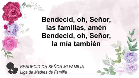 Canción Bendecid oh Señor mi familia YouTube