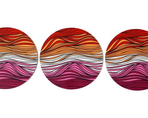 Subtle Lesbian Flag Sticker Lesbian Pride Round Decal Etsy Canada