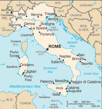 Europe Maps - Map of Italy - Detailed Italy physical and political maps