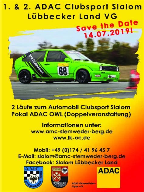 Ausf Llbar Online Adac Clubsport Slalom Fax Email Drucken Pdffiller